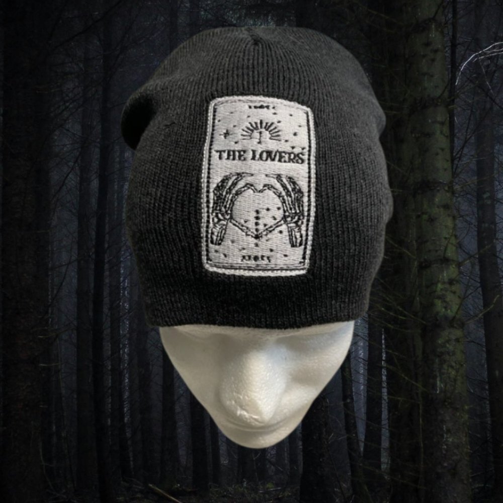 Beanie Hat Gothic Embroidered Beanie Hat for Men Hats for Women